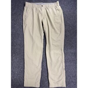 Under Armour Men's Khaki Golf Chino Pants Flat Front Straight Fit Size 36x30